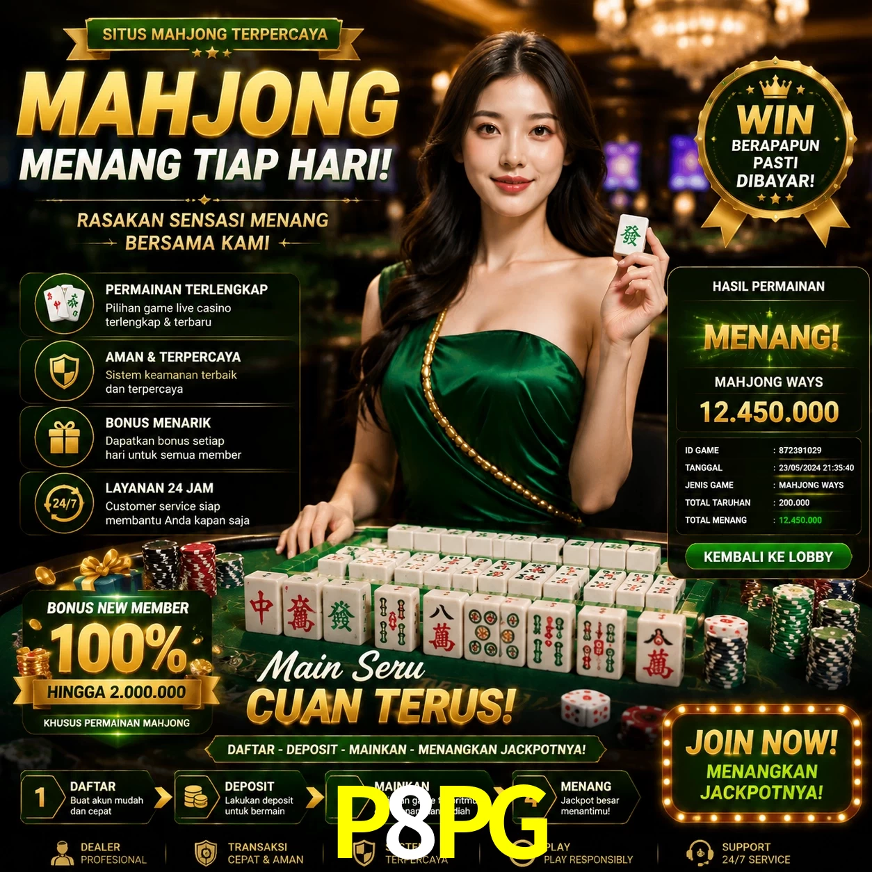 Cashback VIP P8PG - reembolso semanal